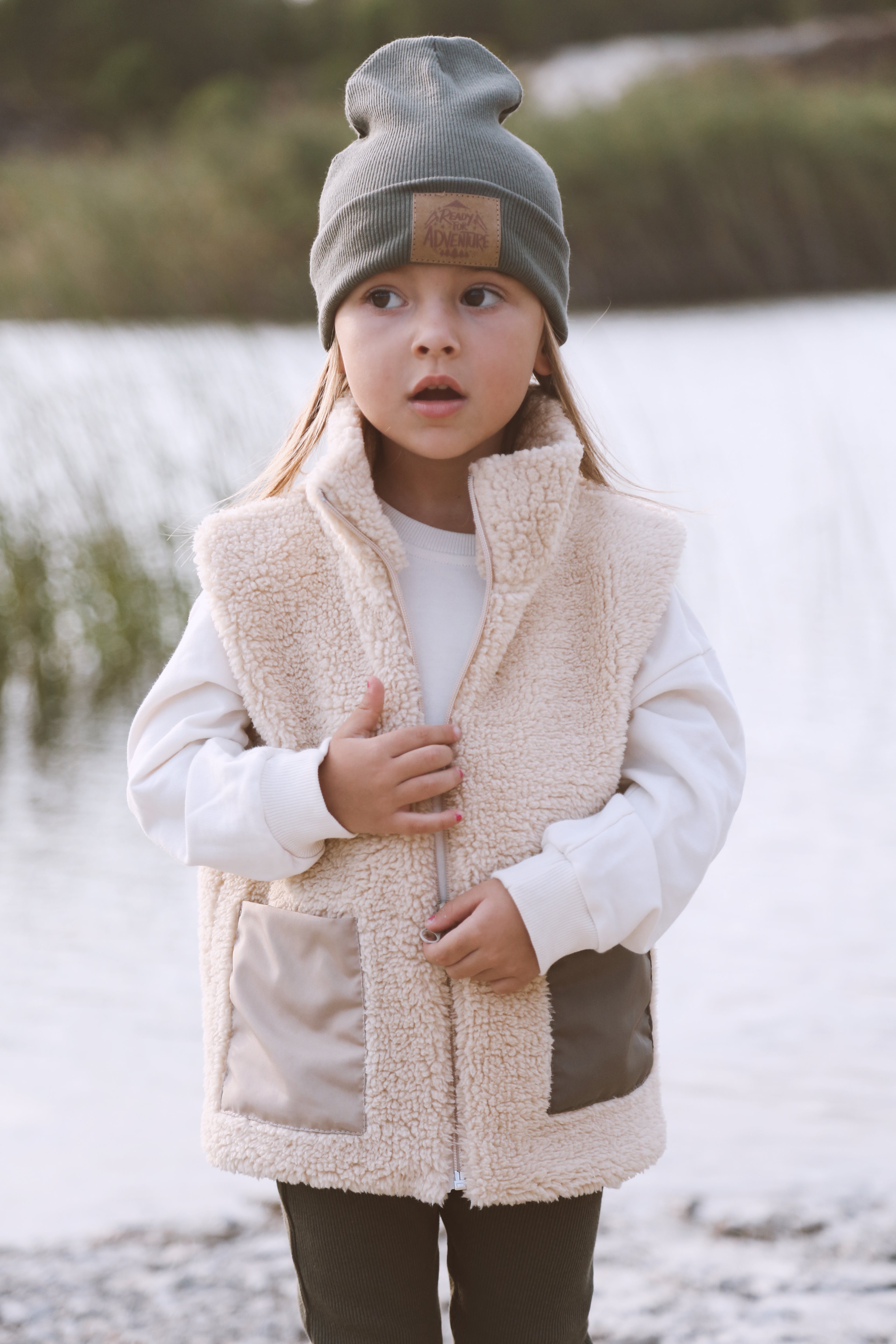 High Colar Kids Vest