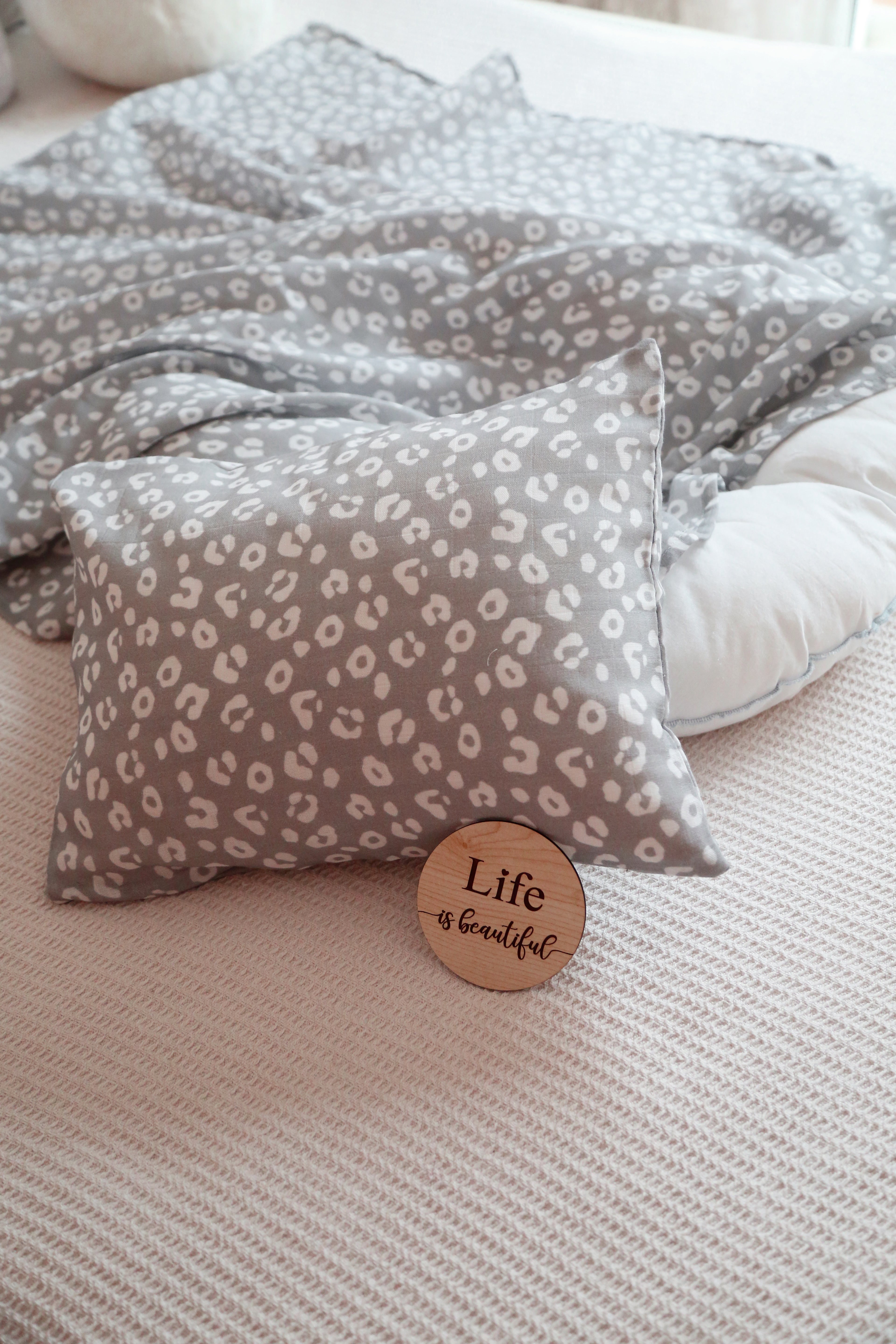 Leopard Muslin Cover &amp; Set