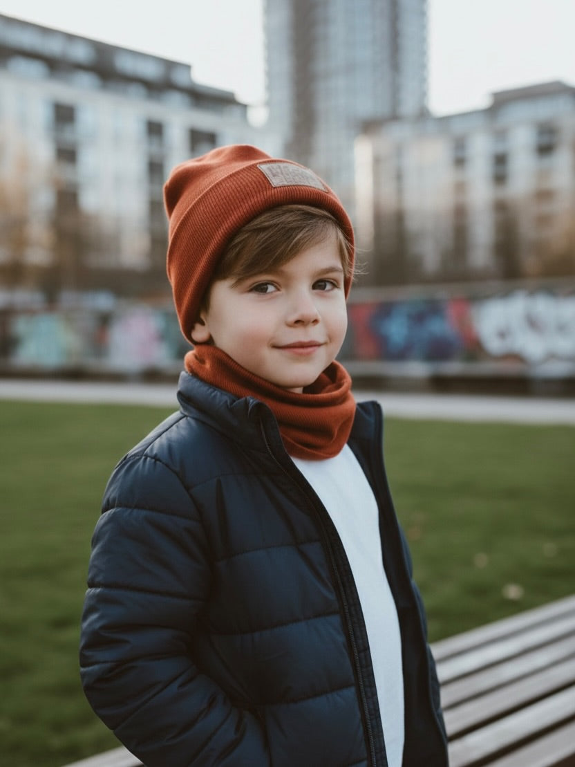 Tile Beanie &amp; Neck Brace Set