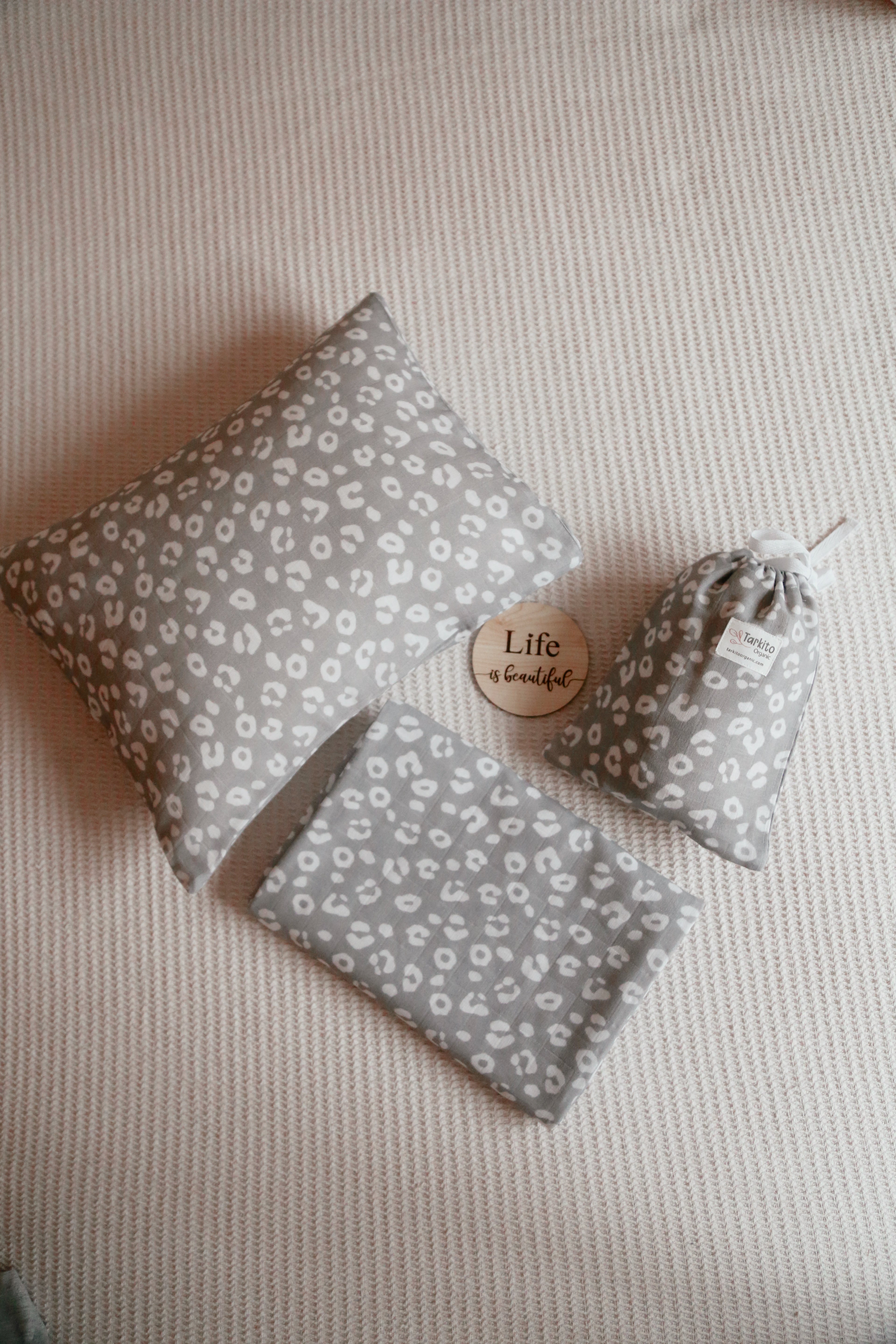 Leopard Muslin Cover &amp; Set