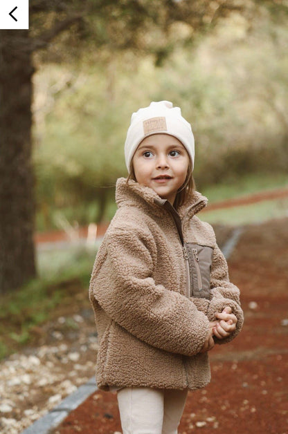 Teddy Plush Baby Kids Coat Mink