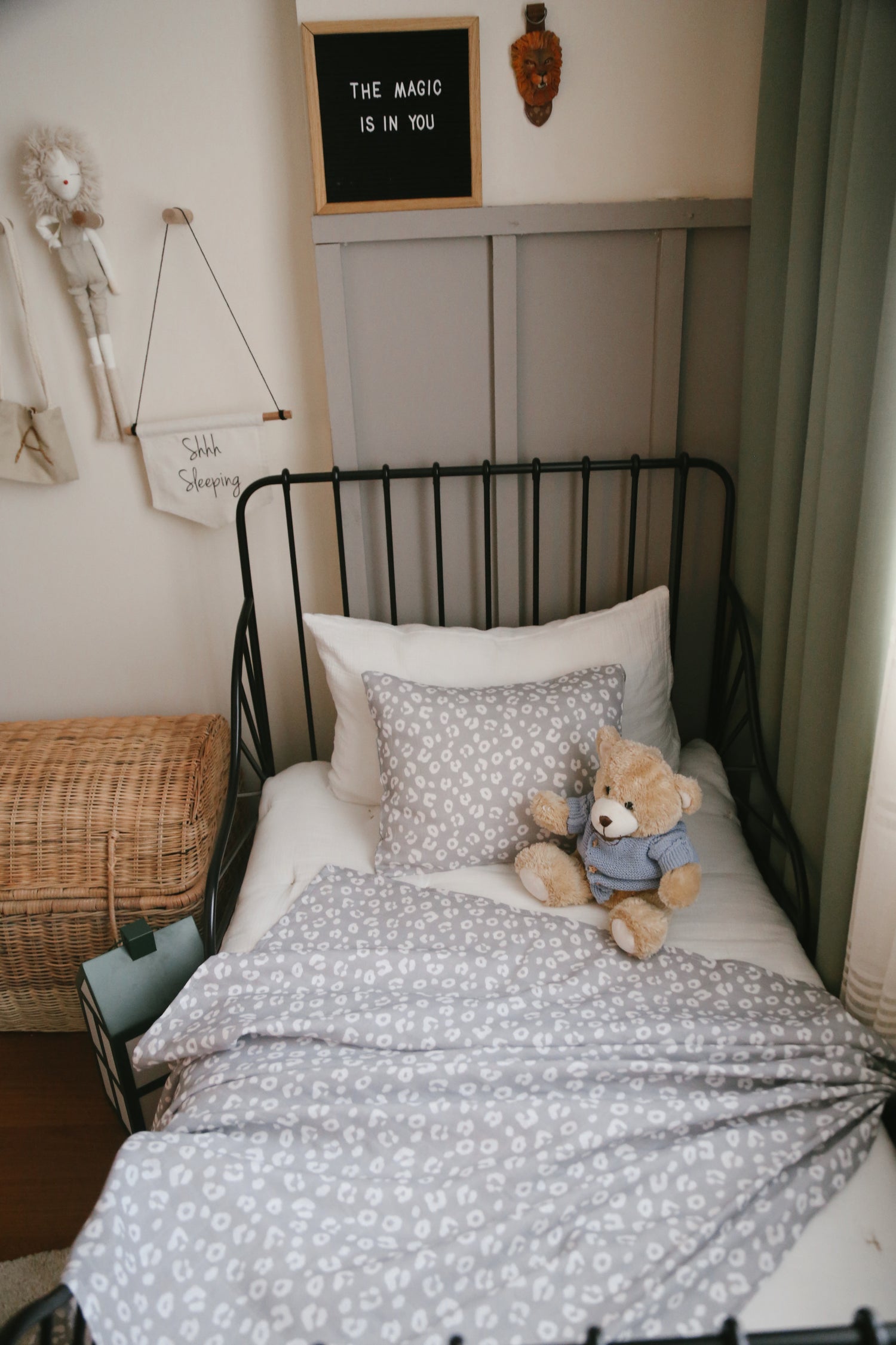 Leopard Muslin Cover &amp; Set