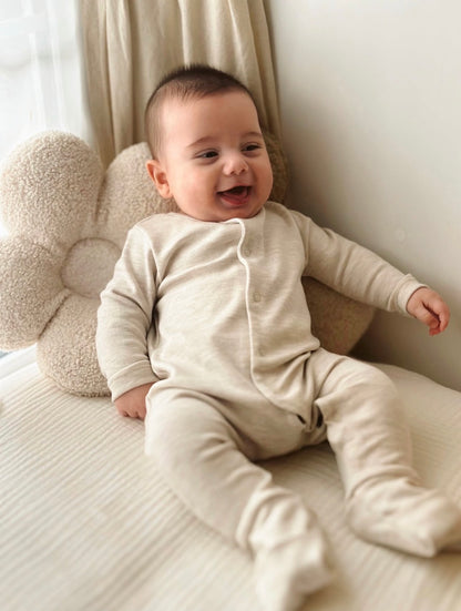 Rompers 100% Cotton Oeko-Tex certified open/close Bootie Jumpsuit