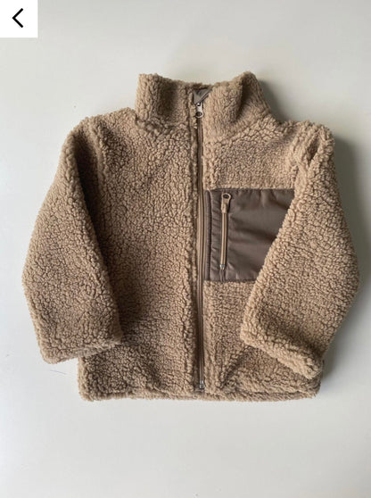 Teddy Plush Baby Kids Coat Mink