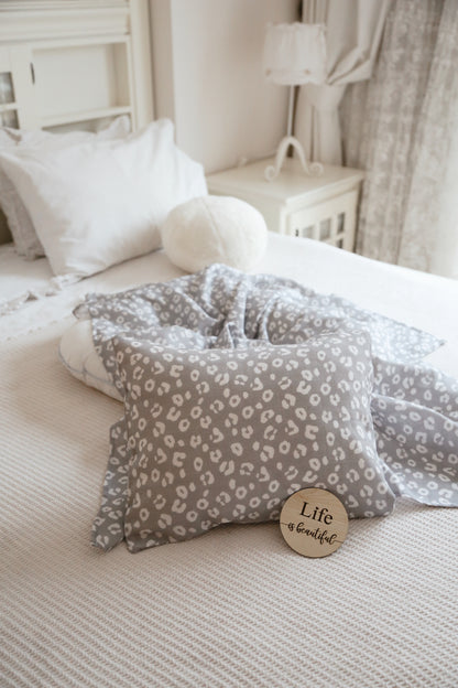 Leopard Muslin Cover &amp; Set