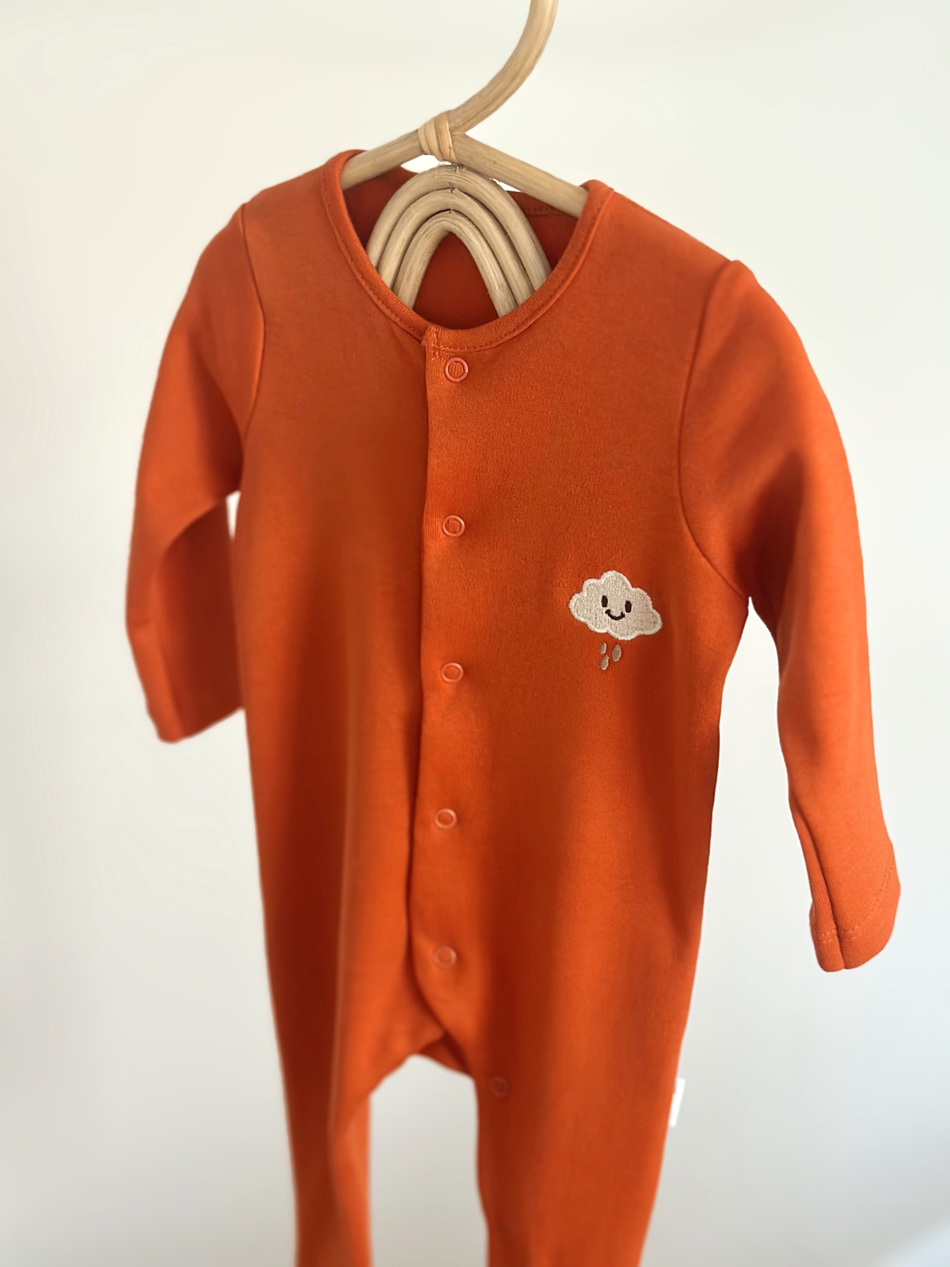 Rompers 100% Cotton Oeko-Tex certified open/close Bootie Jumpsuit