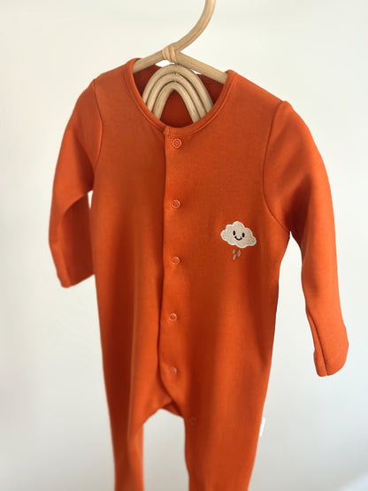 Rompers 100% Cotton Oeko-Tex certified open/close Bootie Jumpsuit