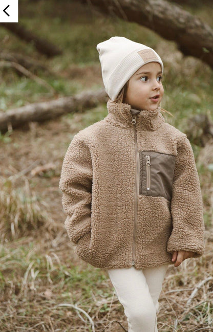 Teddy Plush Baby Kids Coat Mink