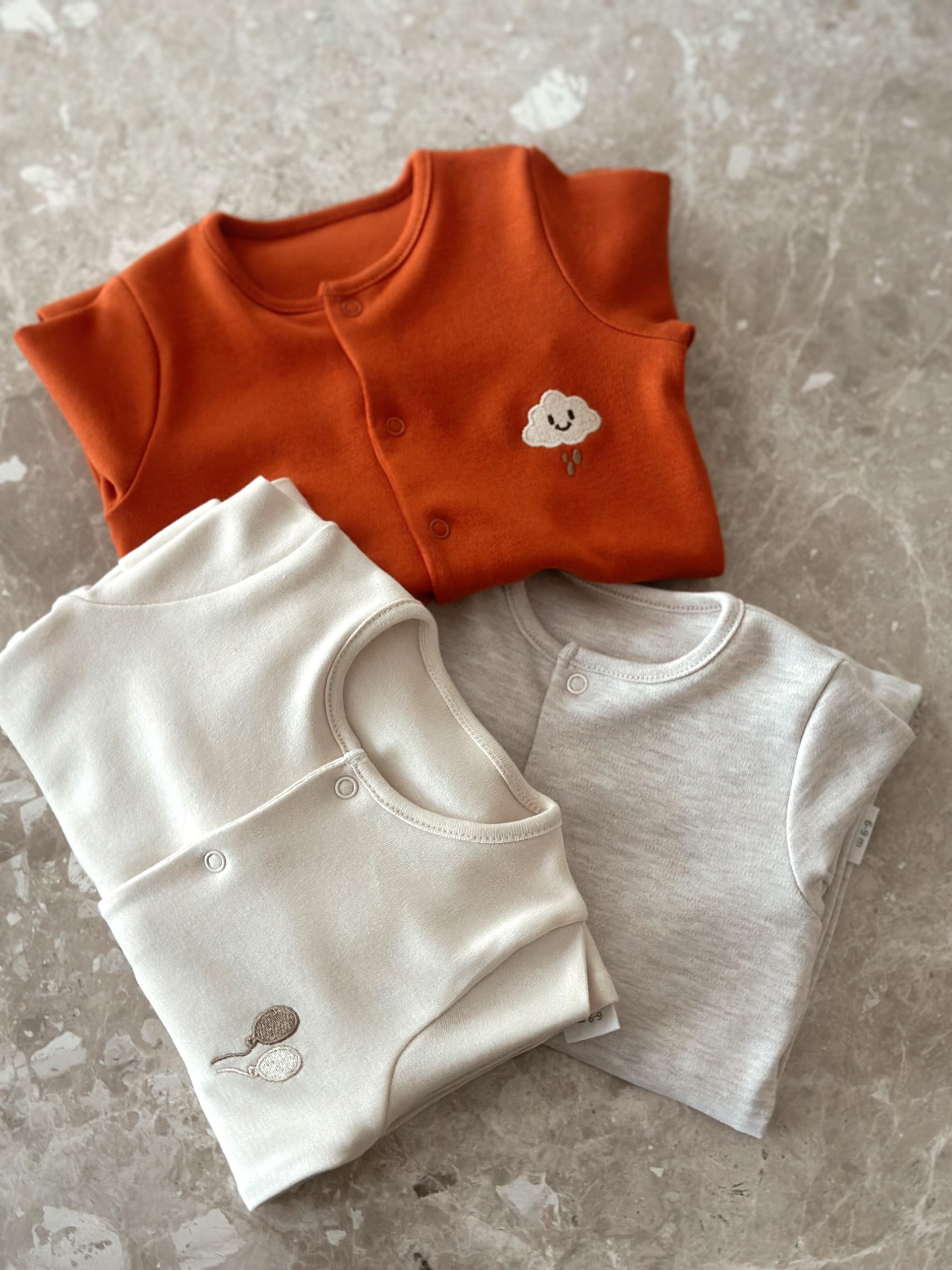 Rompers 100% Cotton Oeko-Tex certified open/close Bootie Jumpsuit