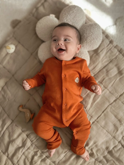 Rompers 100% Cotton Oeko-Tex certified open/close Bootie Jumpsuit